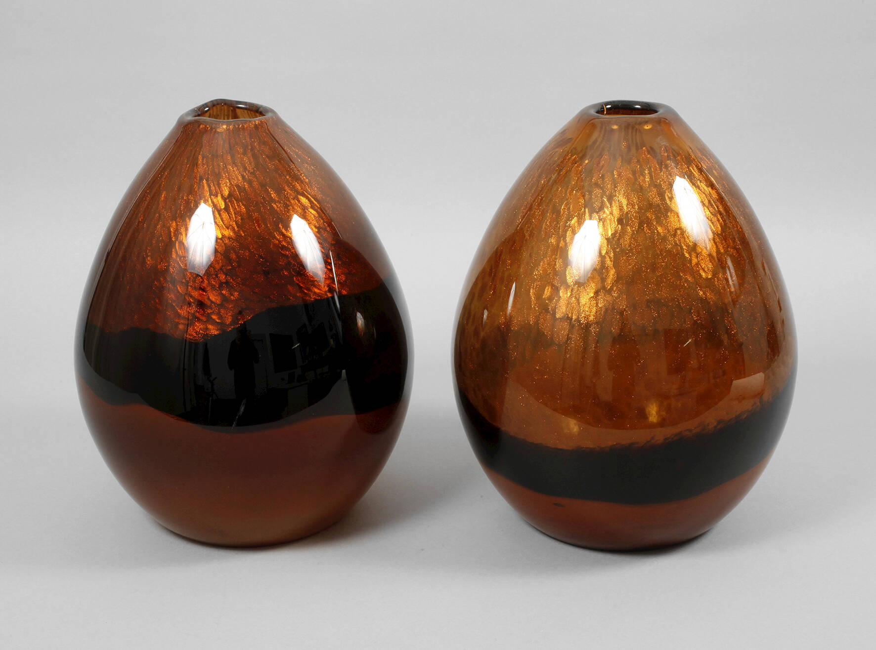 Murano Paar große Designvasen