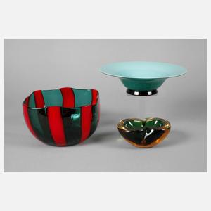 Drei Schalen Murano
