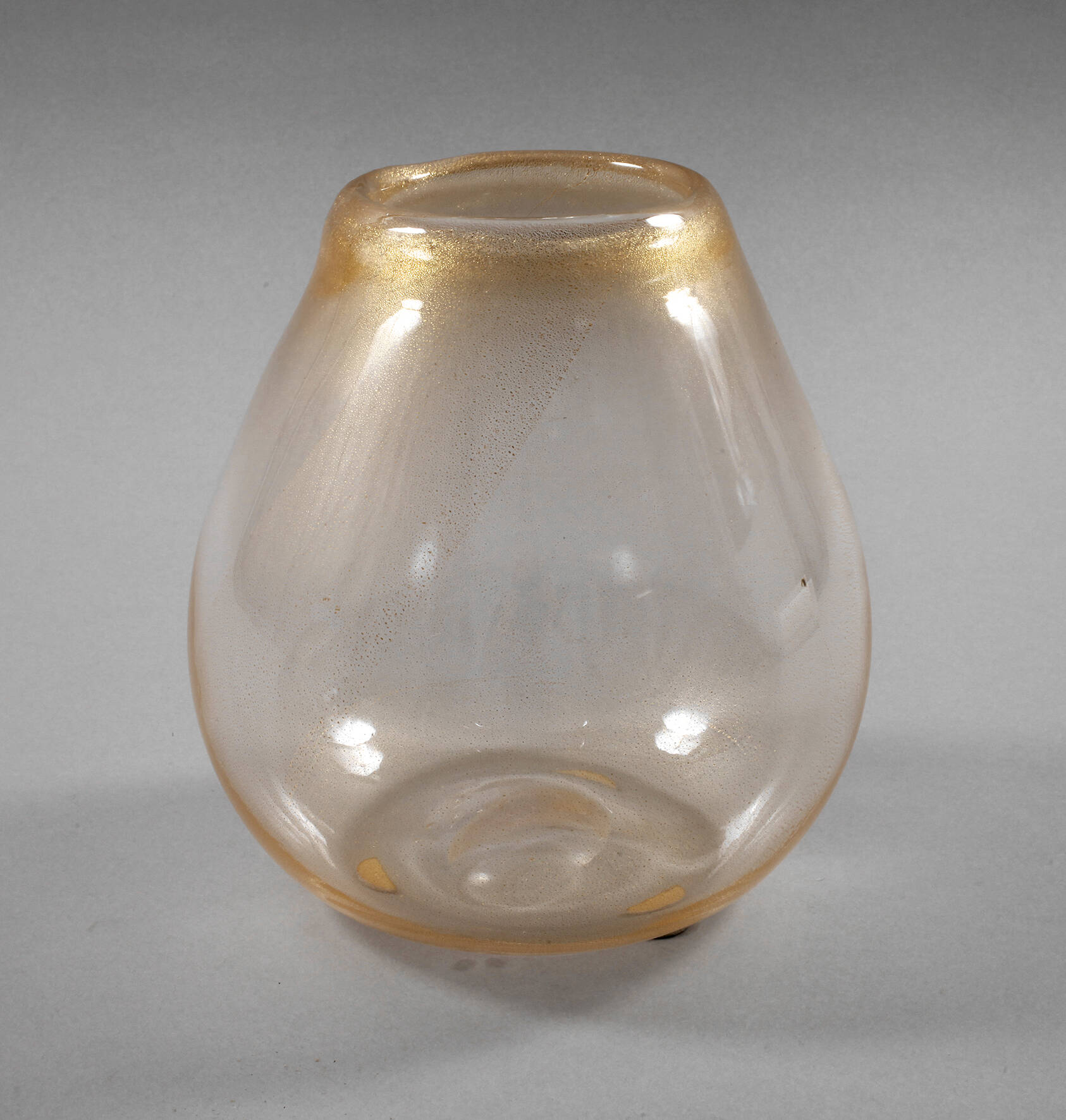 Murano Goldstaubvase