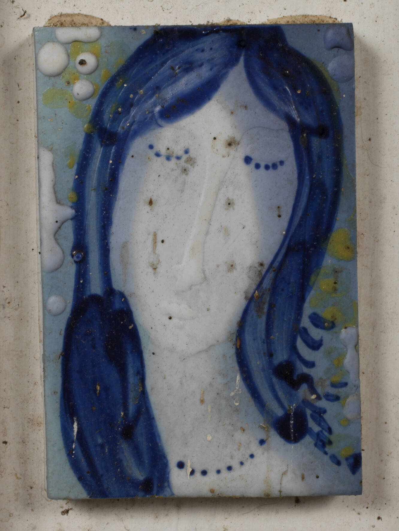 Heinz Werner kleines Wandbild Mädchenkopf