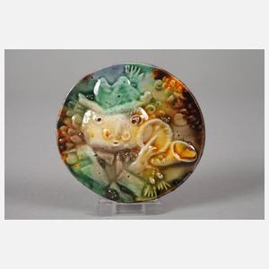 Heinz Werner drei kleine Reliefplatten Jagdhornbläser