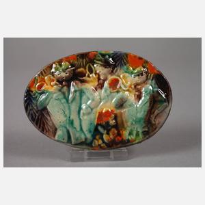 Heinz Werner drei kleine Reliefplatten Jagdhornbläser