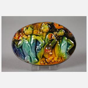 Heinz Werner drei kleine Reliefplatten Jagdhornbläser