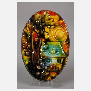 Heinz Werner drei kleine Reliefplatten Jagdhornbläser