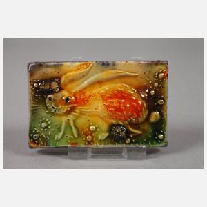 Heinz Werner sechs kleine Reliefplatten Tierdarstellungen