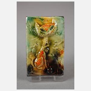 Heinz Werner sechs kleine Reliefplatten Tierdarstellungen