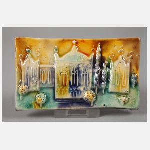 Heinz Werner vier kleine Reliefplatten