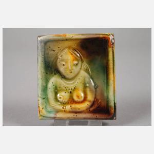 Heinz Werner drei kleine Reliefplatten Frauenmotive