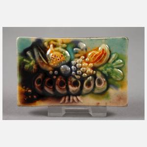 Heinz Werner vier kleine Reliefplatten