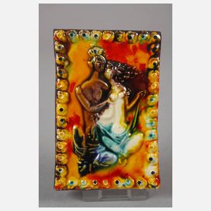 Heinz Werner vier kleine Reliefplatten Erotika