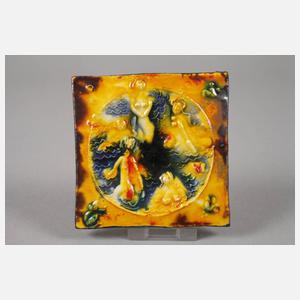 Heinz Werner vier kleine Reliefplatten Erotika