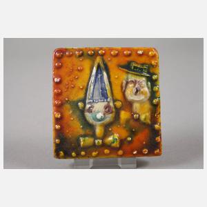 Heinz Werner drei kleine Reliefplatten