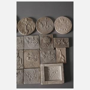 Konvolut Reliefplaketten