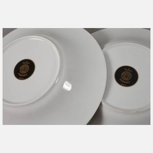 Rosenthal sieben Teile "Versace Medusa red"