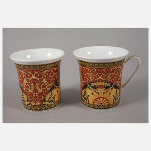 Rosenthal sieben Teile "Versace Medusa red"