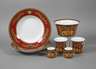 Rosenthal sieben Teile "Versace Medusa red"