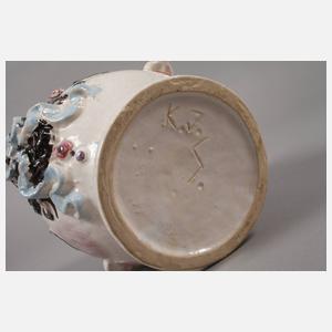 Keramikgefäß in Kopfform