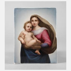 Bildplatte "Sixtinische Madonna"