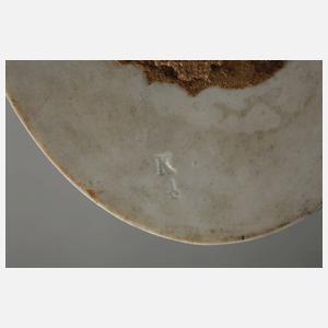 Kleine Bildplatte Mädchen mit Amphore