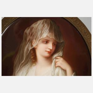 KPM Berlin Bildplatte "Bildnis einer Dame als Vestalin"