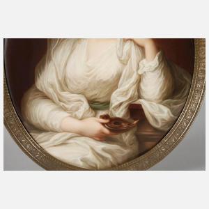 KPM Berlin Bildplatte "Bildnis einer Dame als Vestalin"