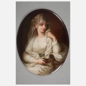 KPM Berlin Bildplatte "Bildnis einer Dame als Vestalin"