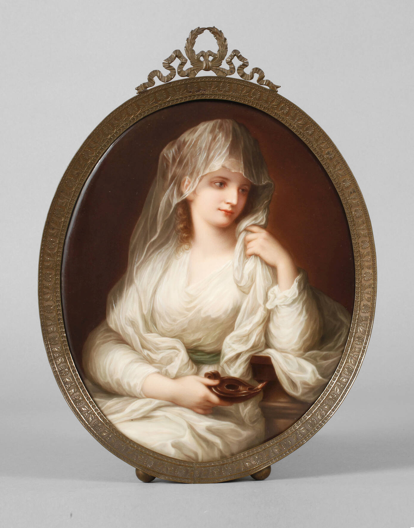 KPM Berlin Bildplatte "Bildnis einer Dame als Vestalin"