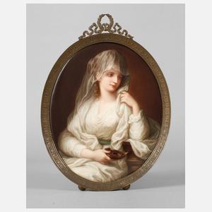 KPM Berlin Bildplatte "Bildnis einer Dame als Vestalin"