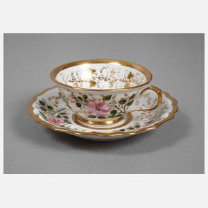 Althaldensleben Sammeltasse mit Wildrosenmotiv