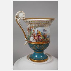 Fürstenberg Sammeltasse mit Watteaumalerei