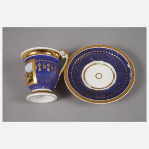 Ansichtentasse Biedermeier