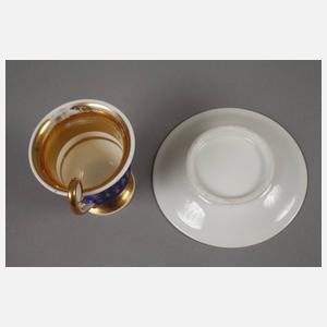 Ansichtentasse Biedermeier