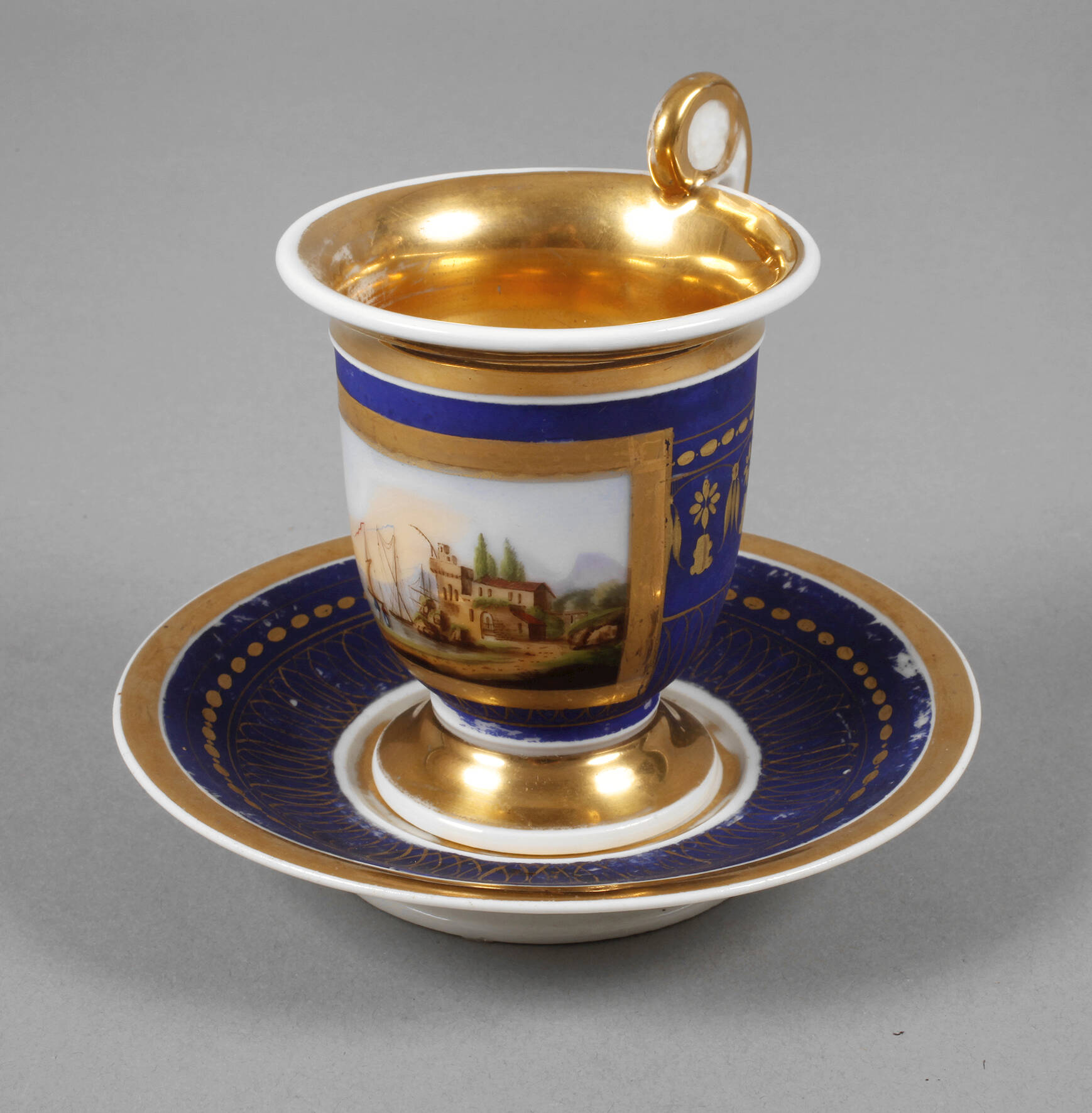 Ansichtentasse Biedermeier