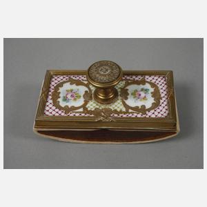 Frankreich Schreibzeug mit Messingmontur