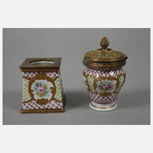 Frankreich Schreibzeug mit Messingmontur