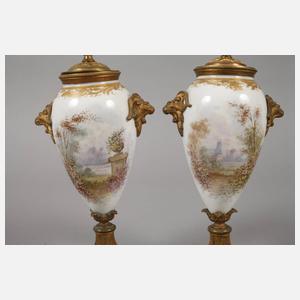 Frankreich Paar Cassolettes mit Bronzemontur