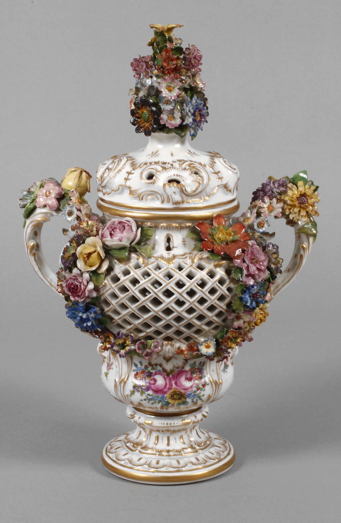 Frankreich Potpourri-Deckelvase