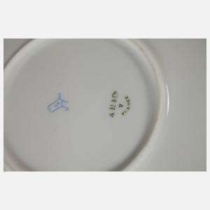 Frankreich runde Platte mit Montur