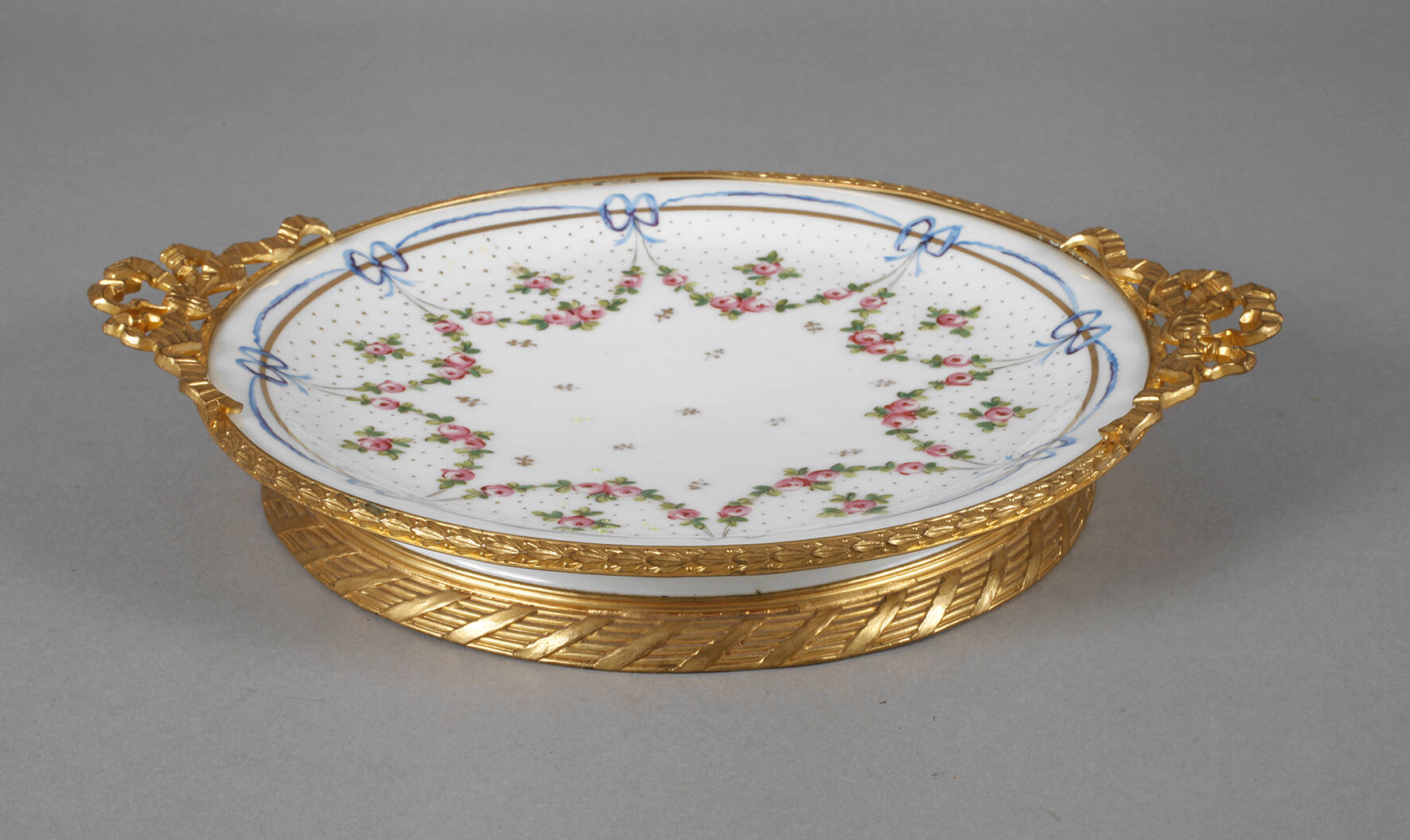 Frankreich runde Platte mit Montur