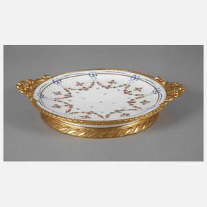 Frankreich runde Platte mit Montur