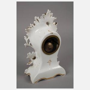 Frankreich Tischuhr mit Blütenbesatz