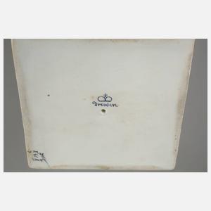 Dresden Prunkvase mit Genreszenen