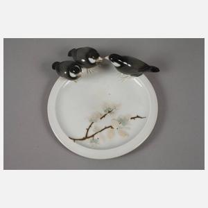 Thüringen Visitenkartenschale mit Jungvogelfütterung