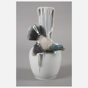 Metzler & Ortloff Ilmenau Vase mit Auerhahn