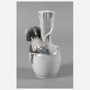 Metzler & Ortloff Ilmenau Vase mit Auerhahn