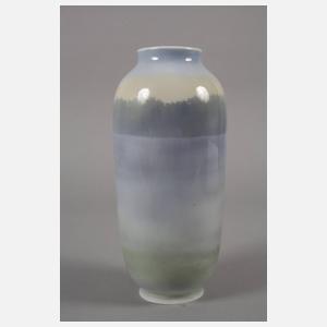 Kaestner Vase mit Straußenmotiv