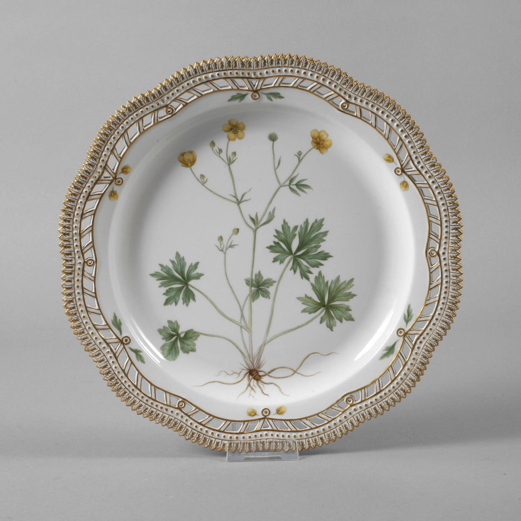 Kopenhagen runde Platte "Flora Danica"