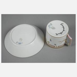 Kopenhagen Kaffeetasse mit Untertasse "Flora Danica"