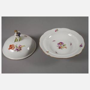 KPM Berlin runde Deckelterrine und Platte