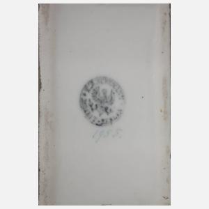 KPM Berlin Deckeldose mit Pferdemotiv